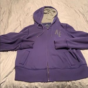 American Eagle fleece zip up hoodie
